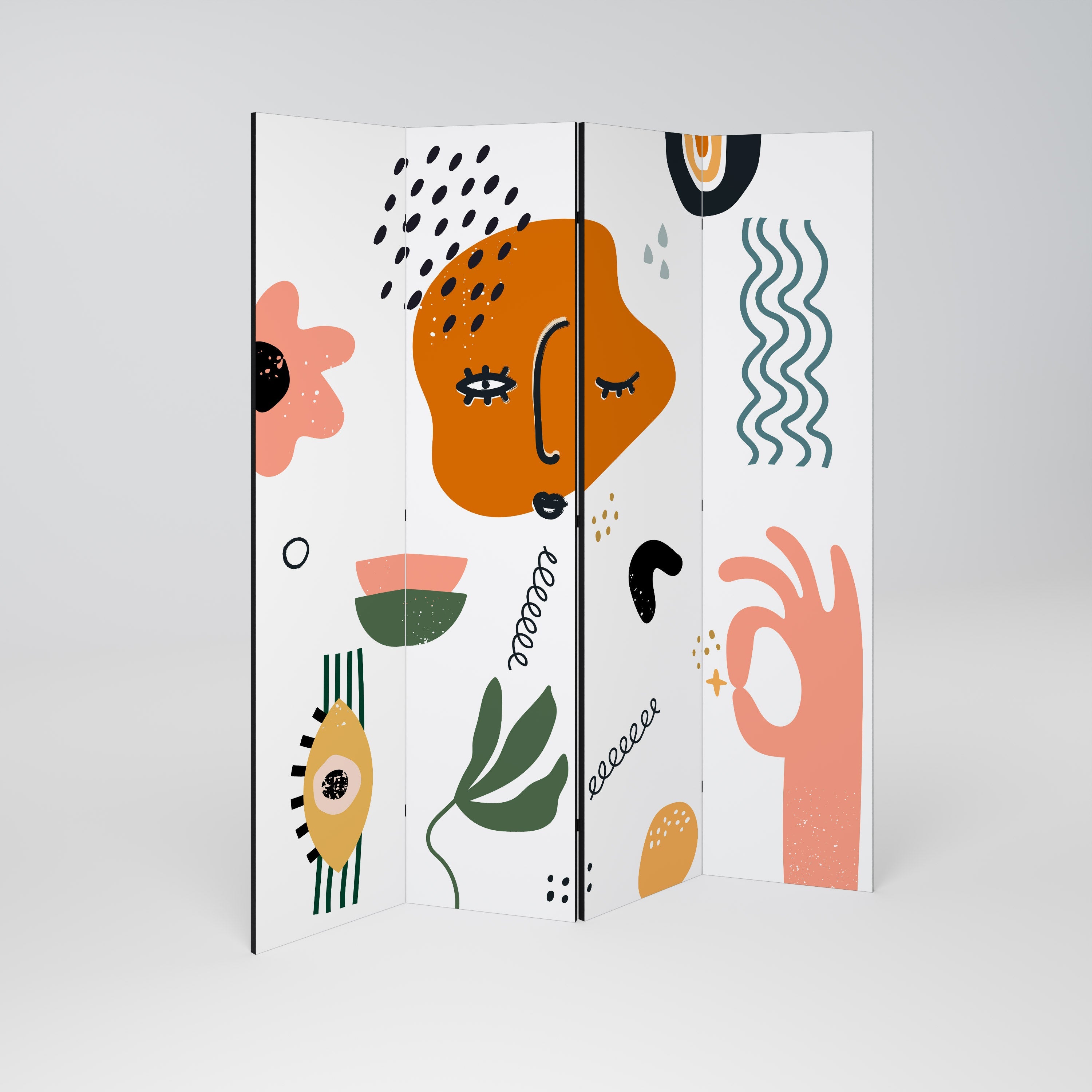 MATISSE WHIMSY Decorative 4-Panel Room Divider