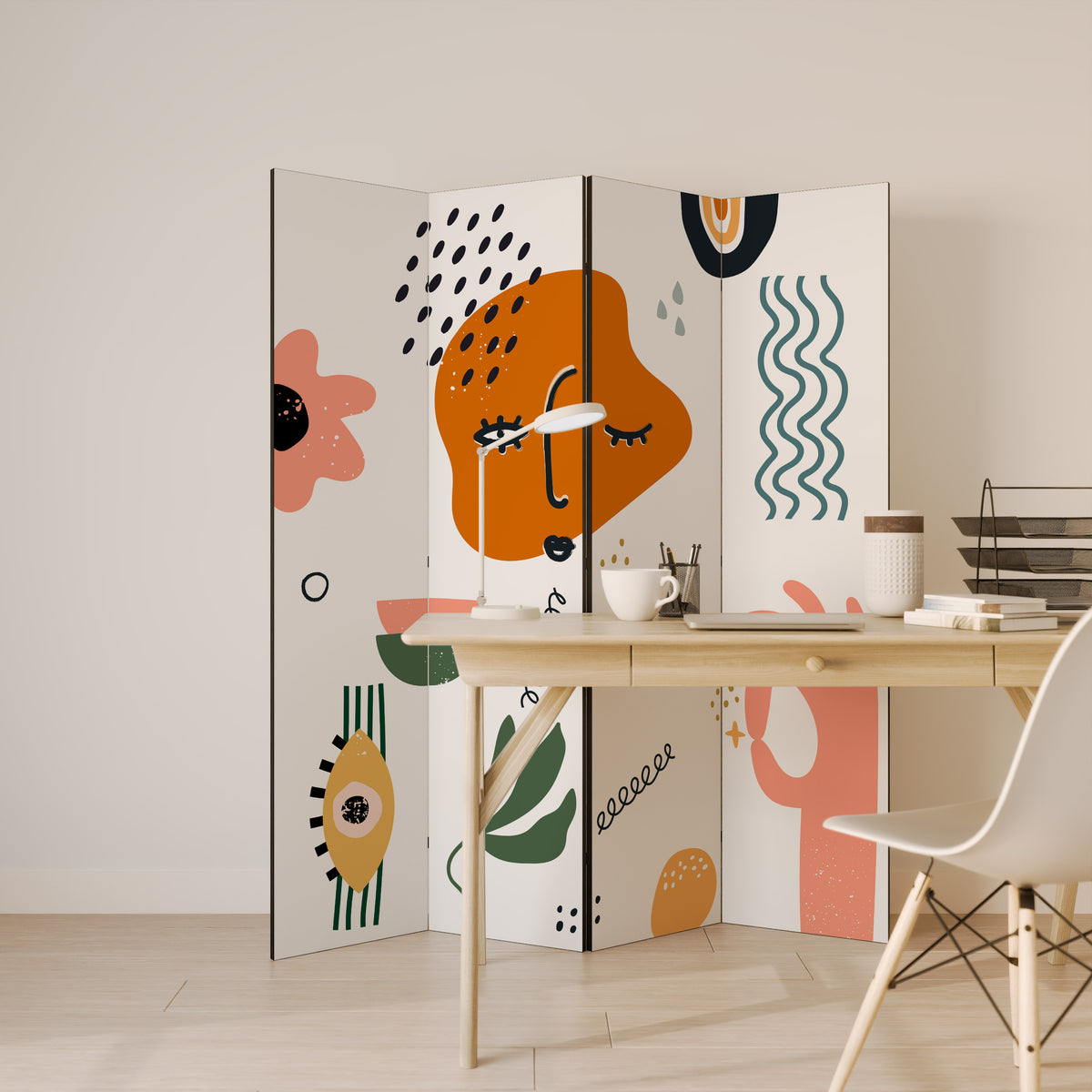 MATISSE WHIMSY 4-Panel Room Divider