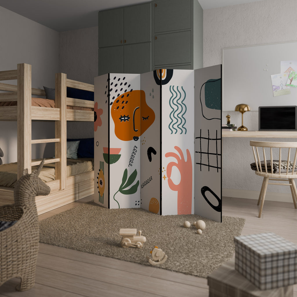MATISSE WHIMSY Decorative 5-Panel Room Divider