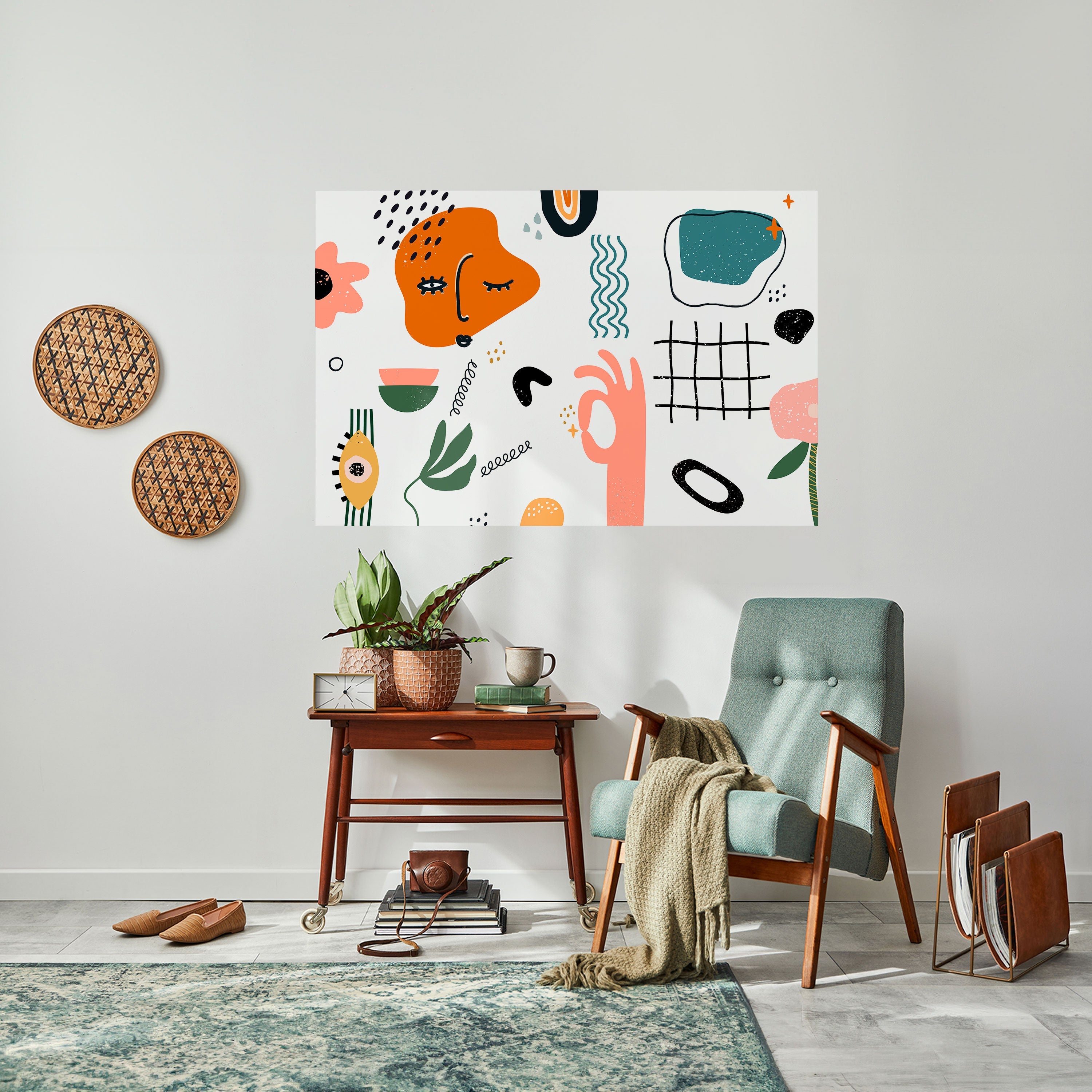 Affiche horizontale autocollante MATISSE WHIMSY