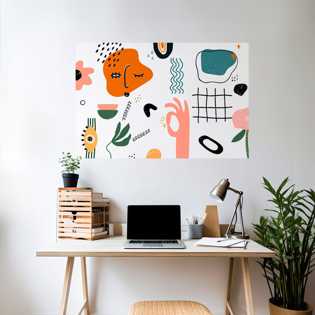 Affiche horizontale autocollante MATISSE WHIMSY