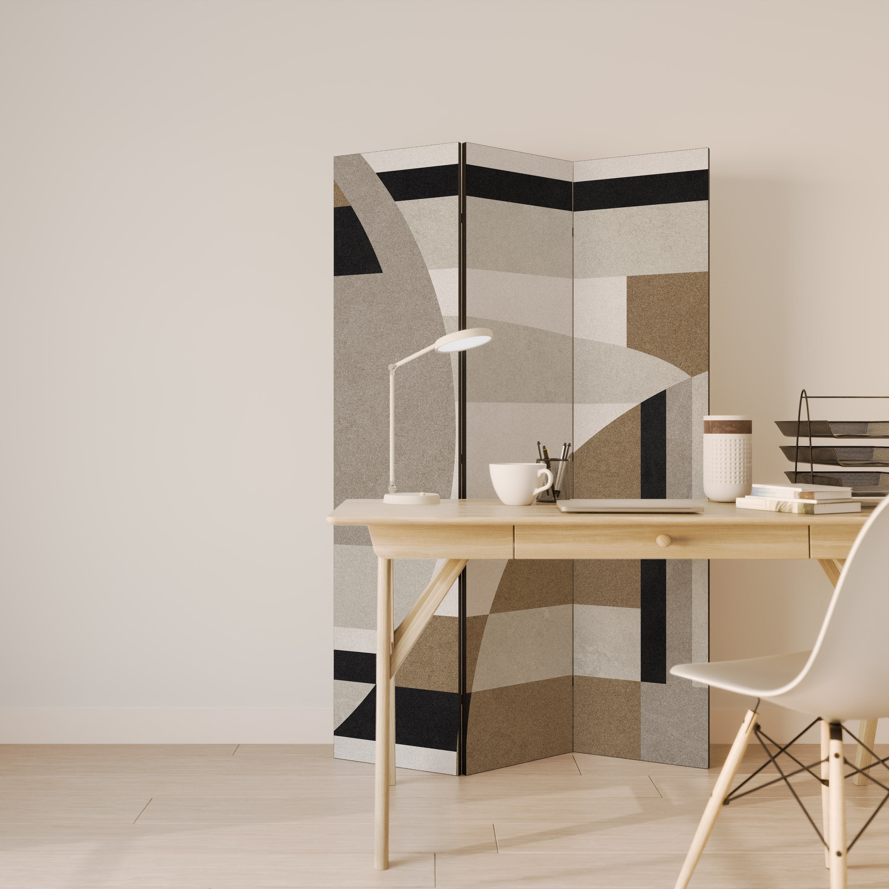 DELICATE MEMENTO Decorative 3-Panel Room Divider