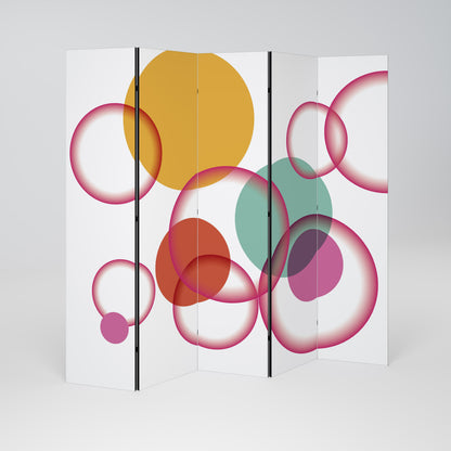 BUBBLE WISH 5-Panel Room Divider