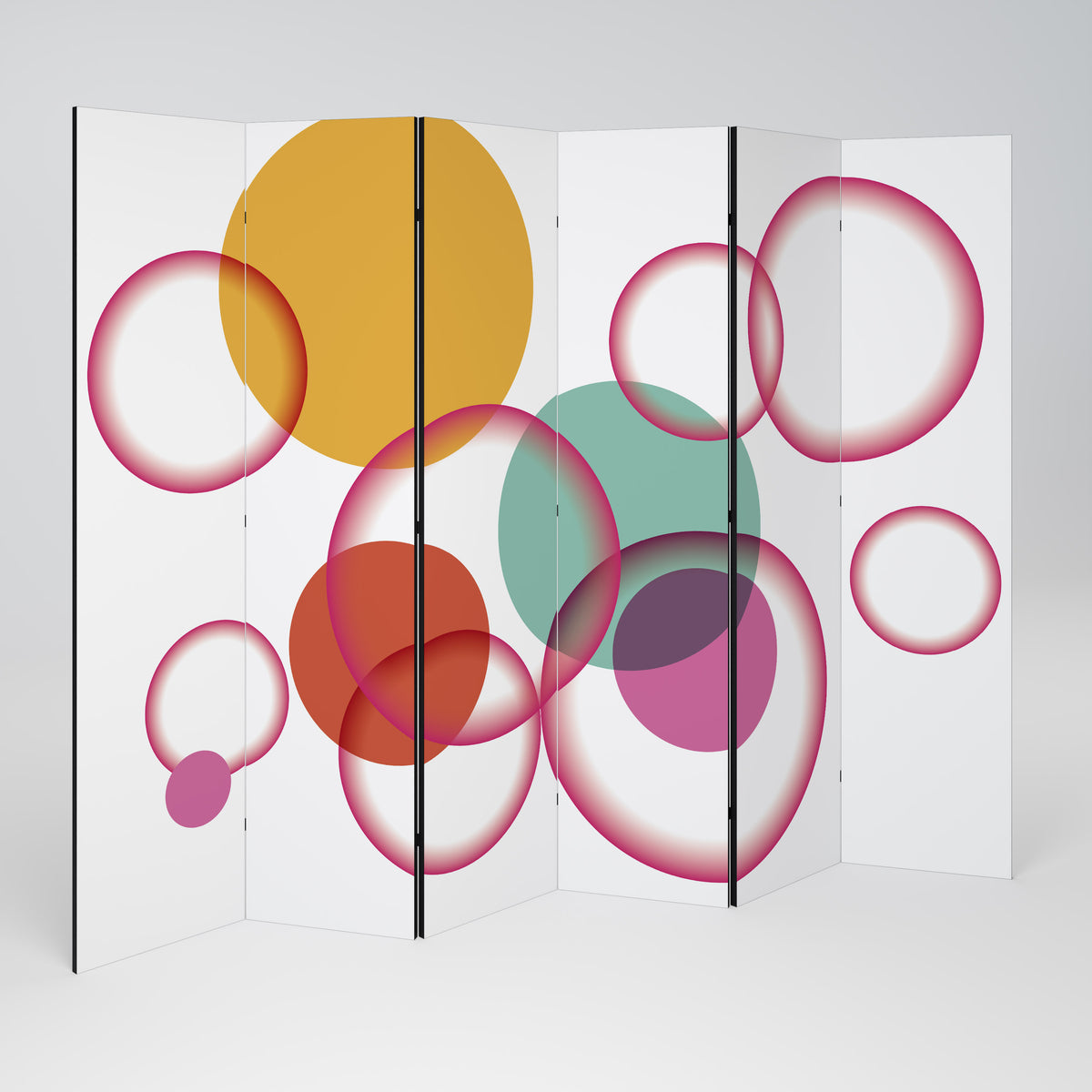 BUBBLE WISH 6-Panel Room Divider