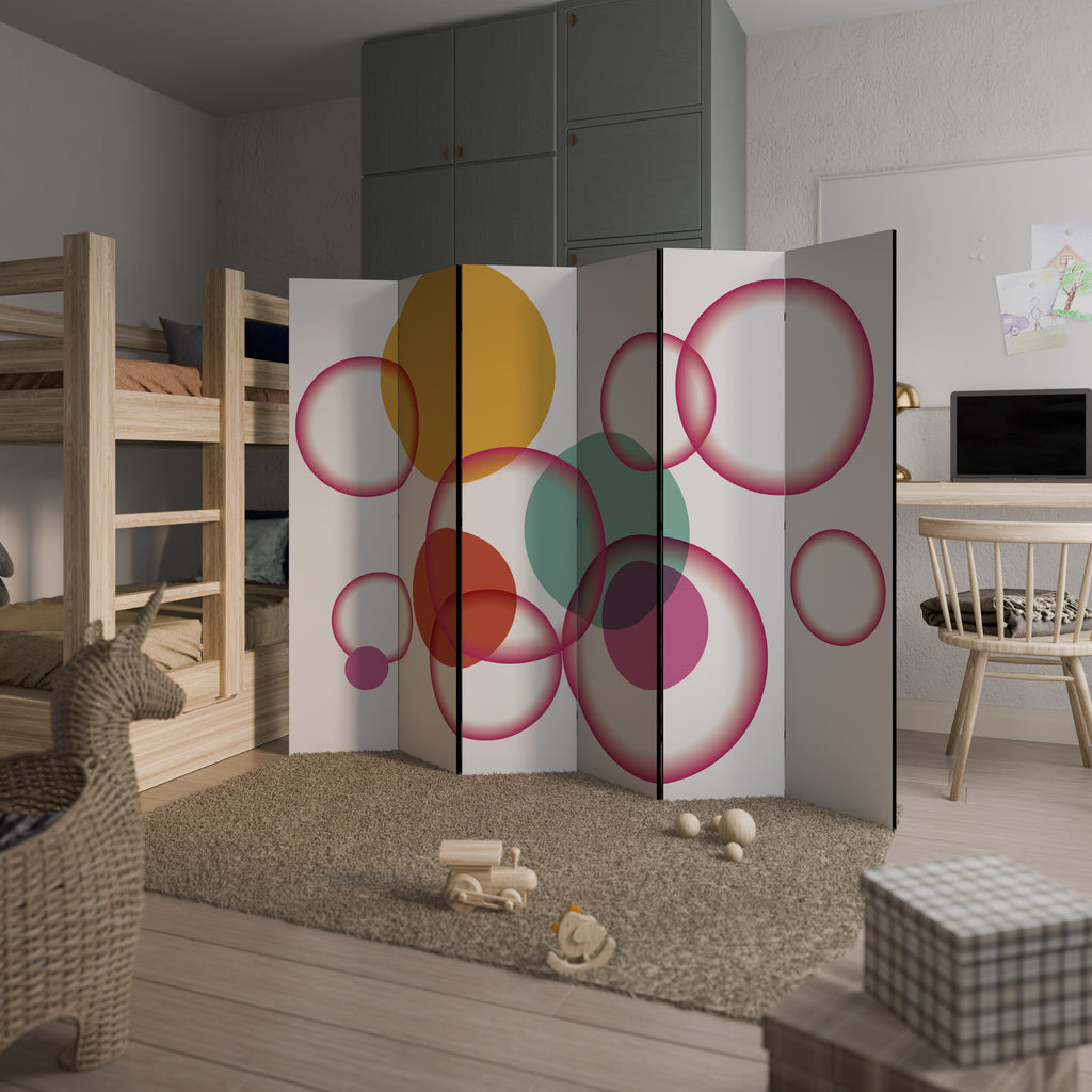 BUBBLE WISH Decorative 6-Panel Room Divider