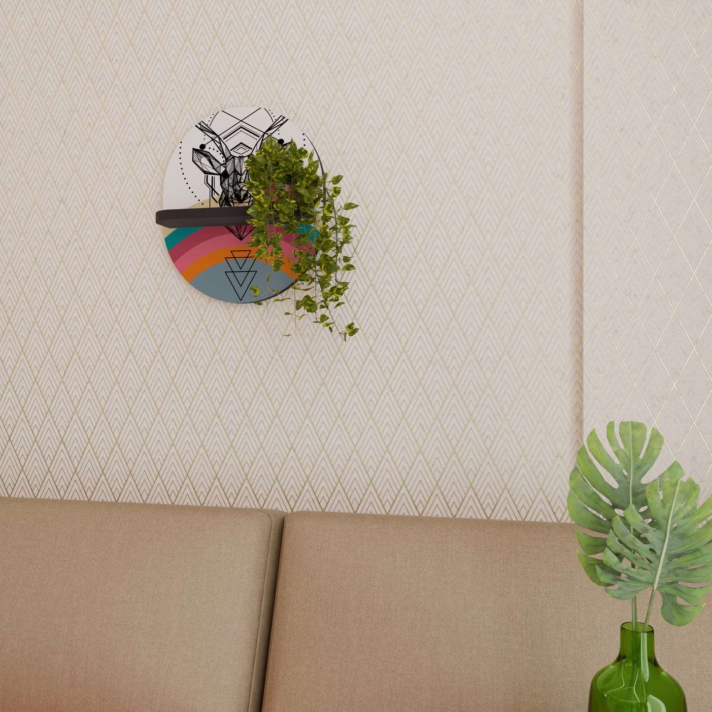 DEER OF COLOR Art Shelf