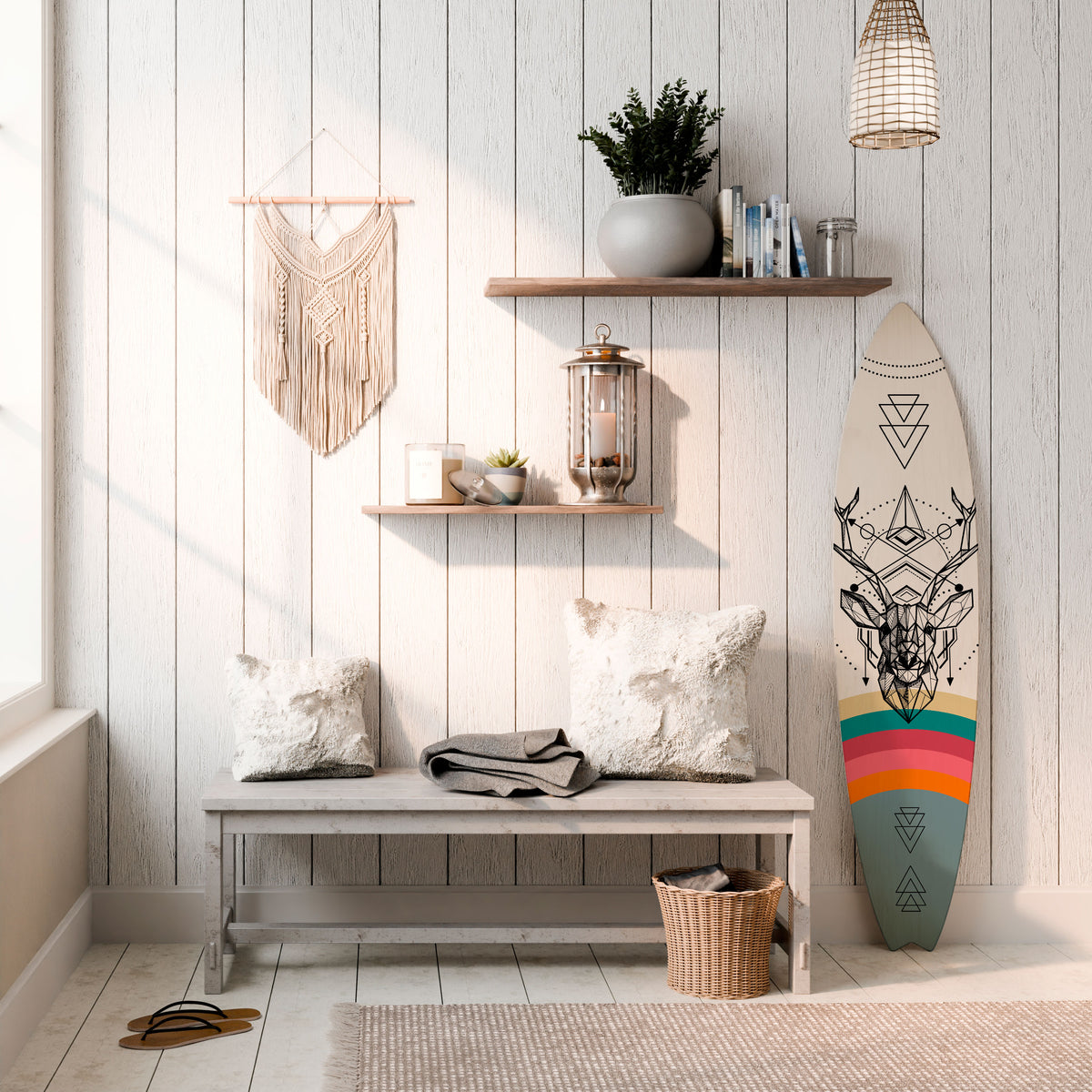DEER OF COLOR Surfboard Decorative Panel