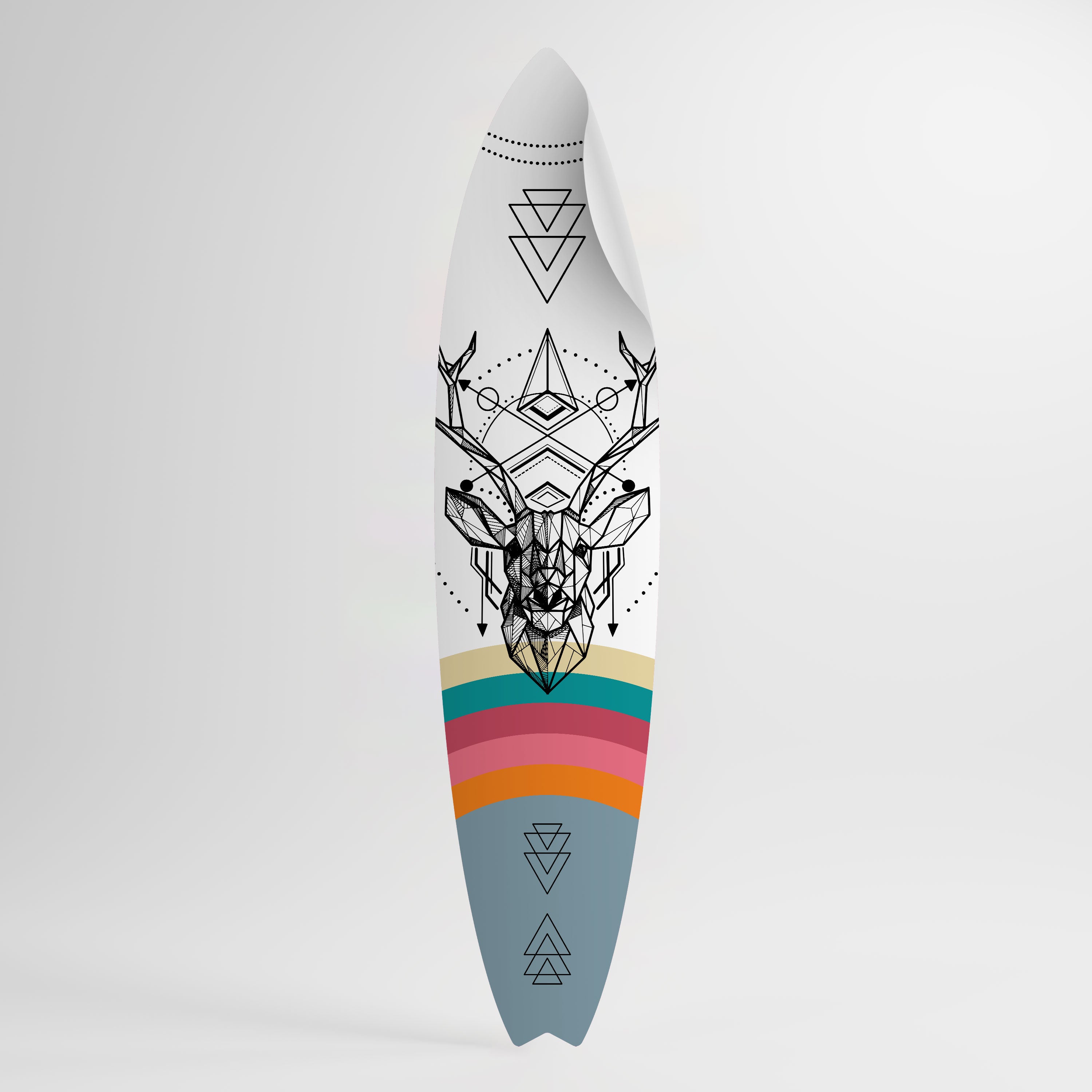 DEER OF COLOR Peel and Stick Surfboard Sticker