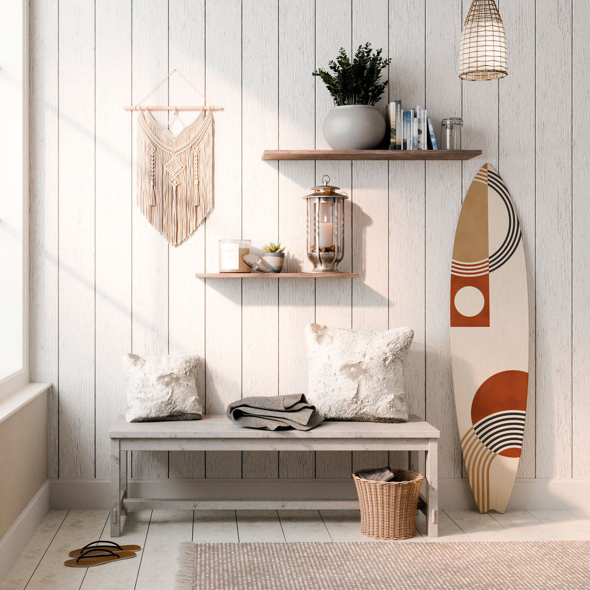 SPACE AROUND Surfboard Decorative Panel