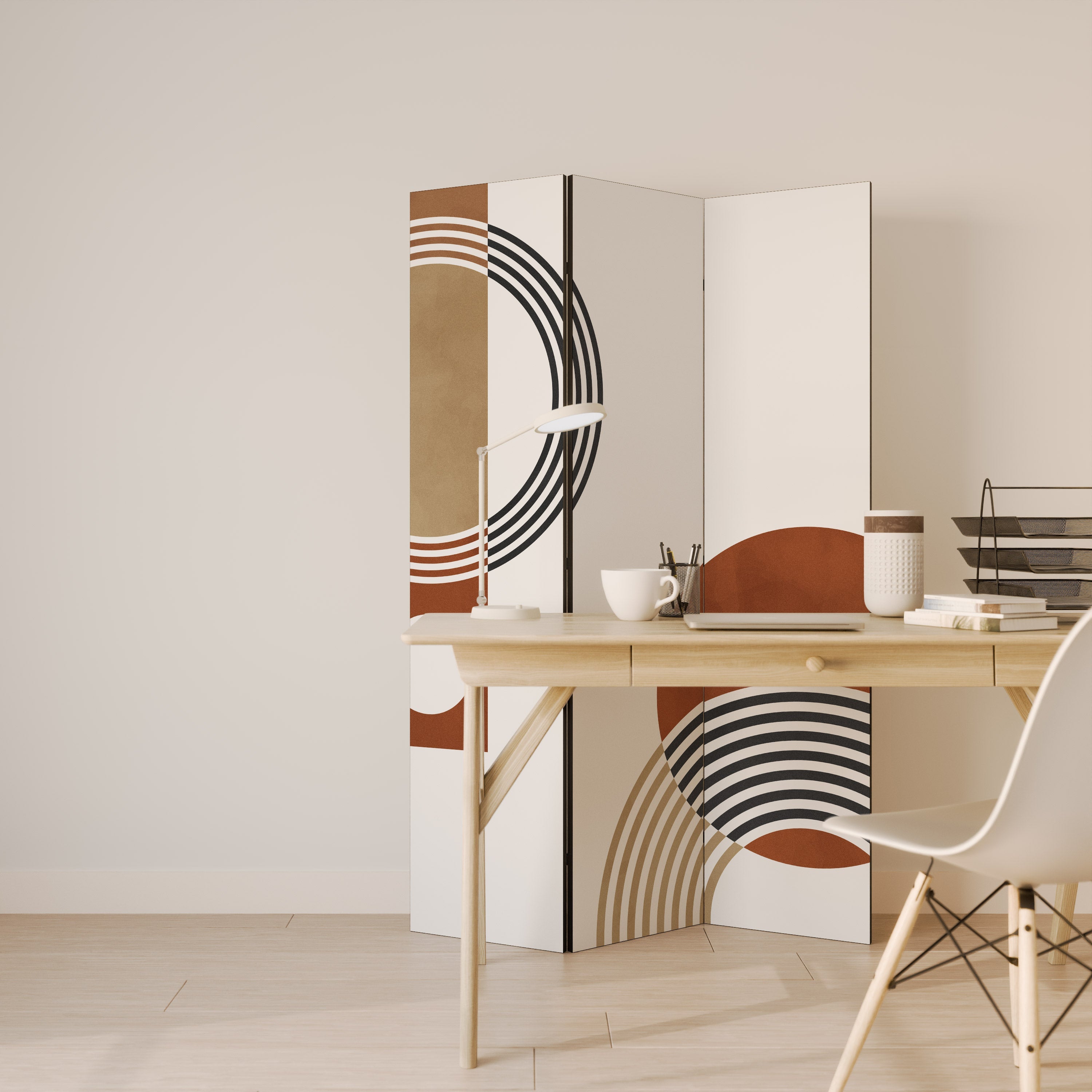 SPACE AROUND Decorative 3-Panel Room Divider