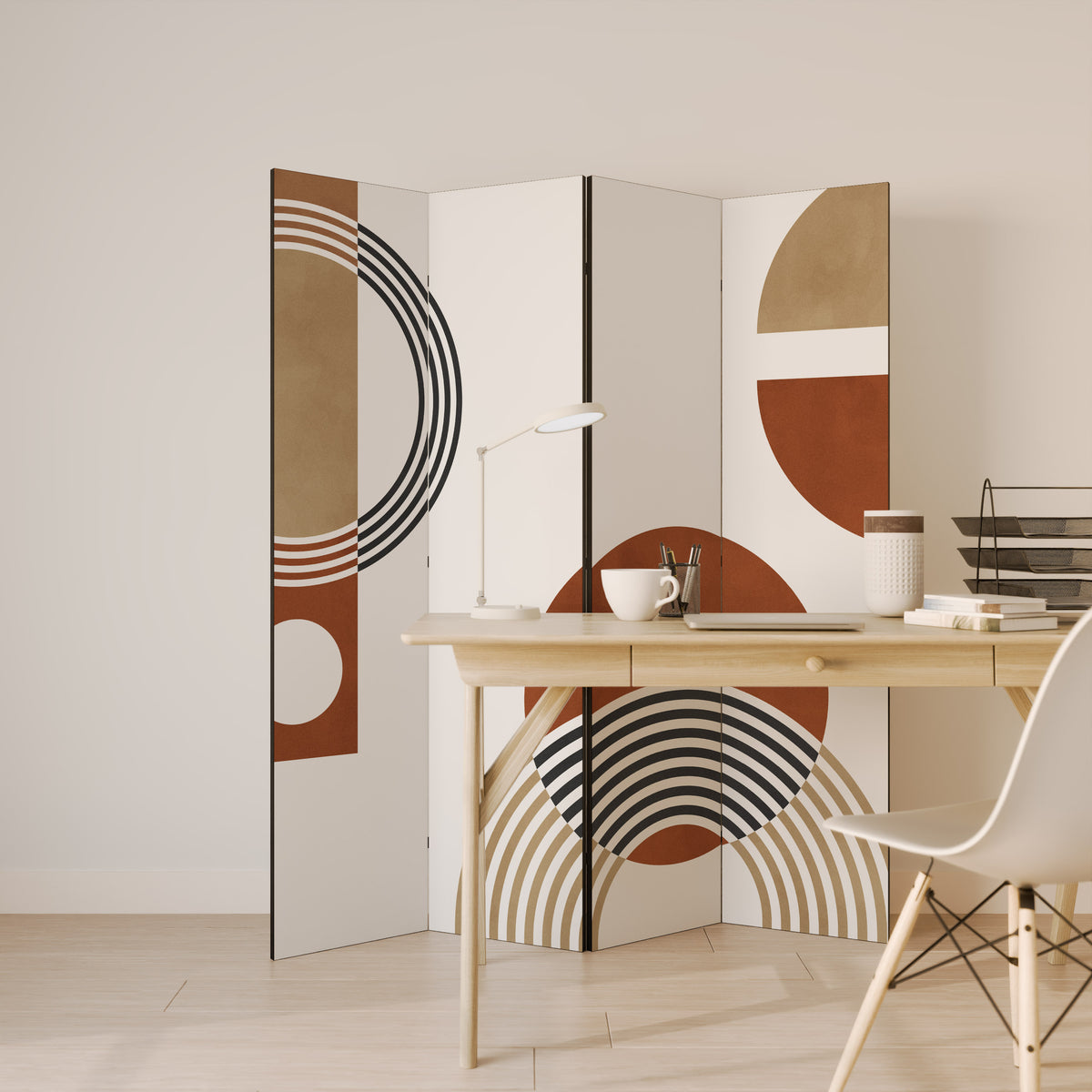 SPACE AROUND 4-Panel Room Divider