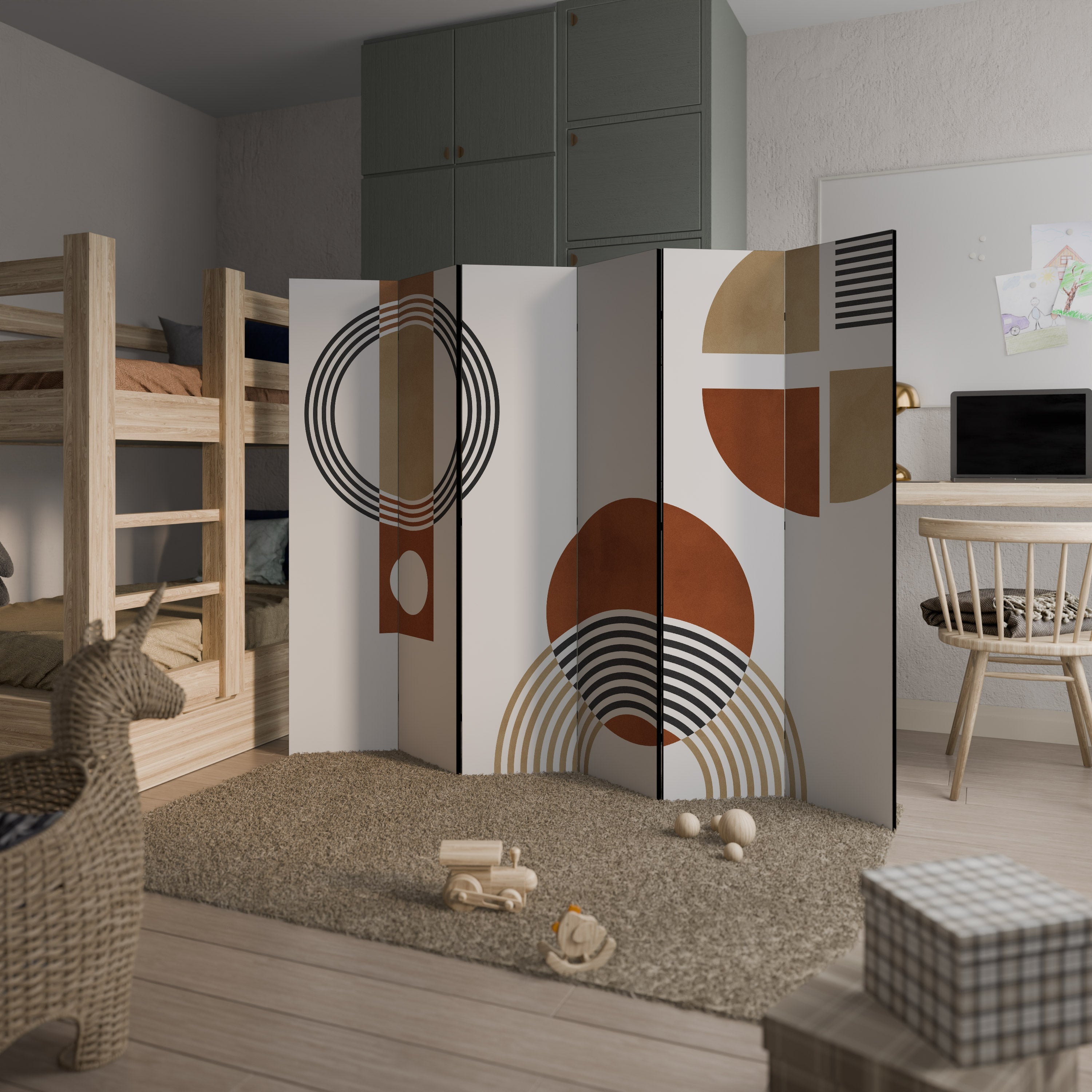 SPACE AROUND Decorative 6-Panel Room Divider