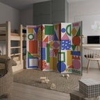 GEOMETRIC GLIMMER 6-Panel Room Divider