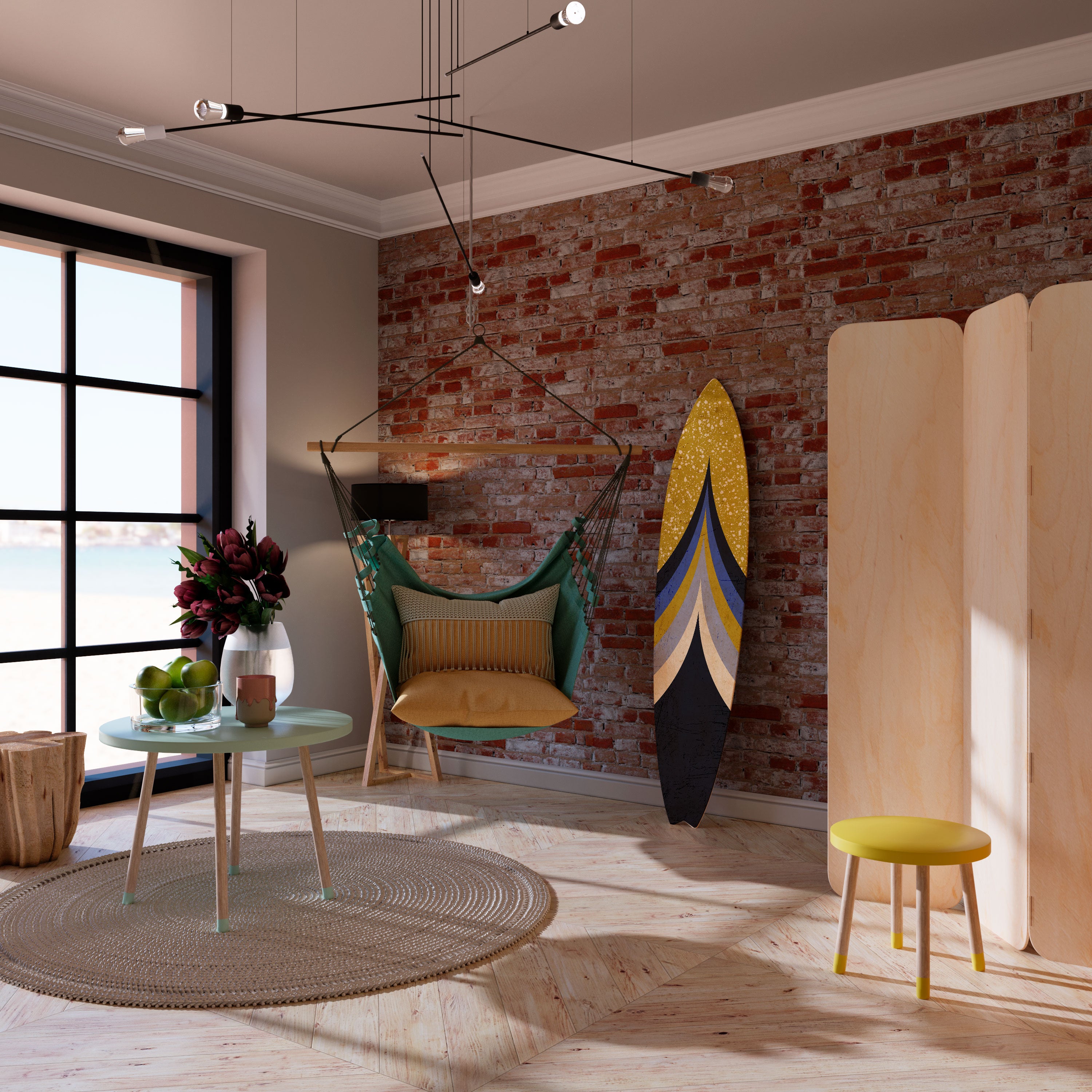 SOURING GLARE Surfboard Decorative Panel