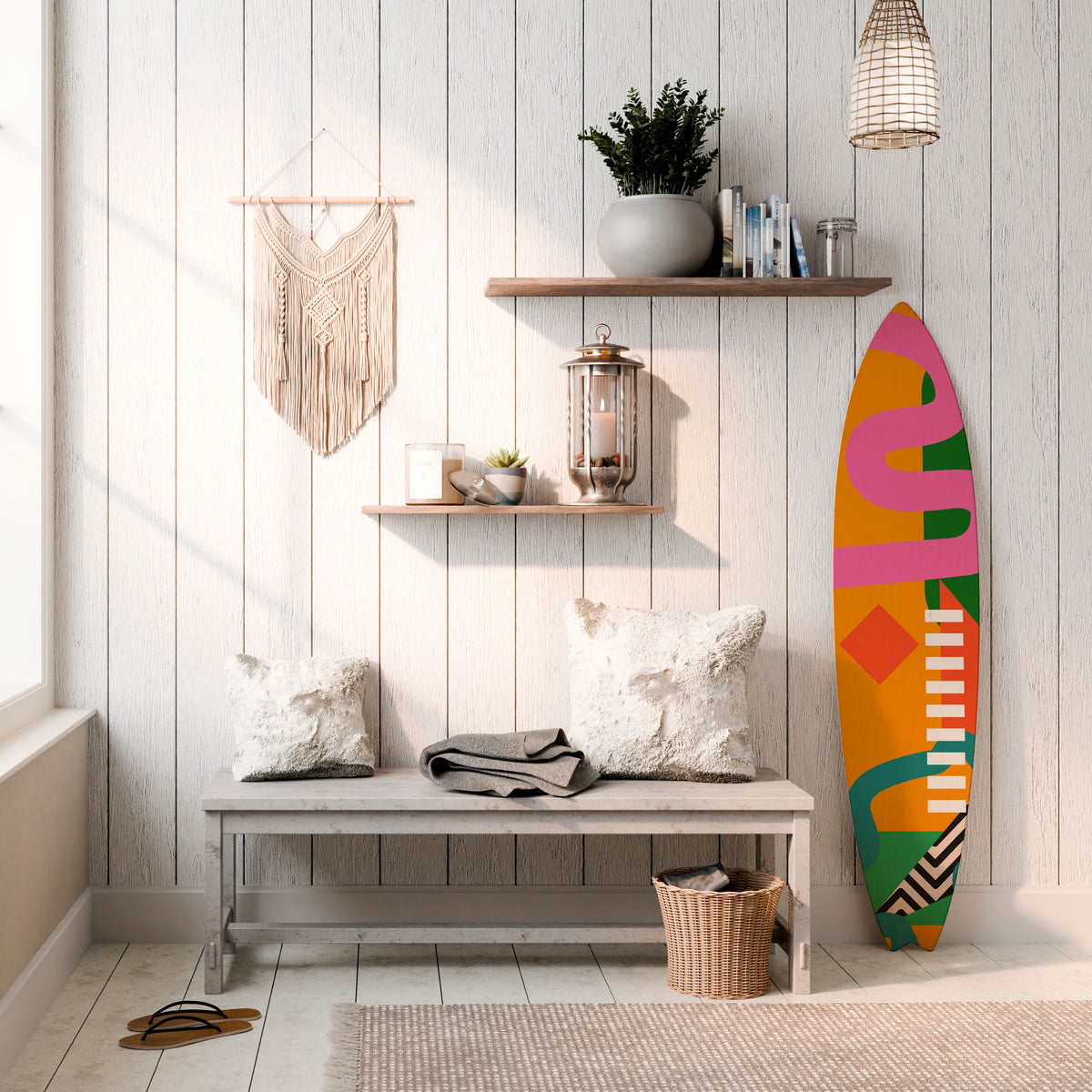 VIBRANT ENERGY Surfboard Decorative Panel