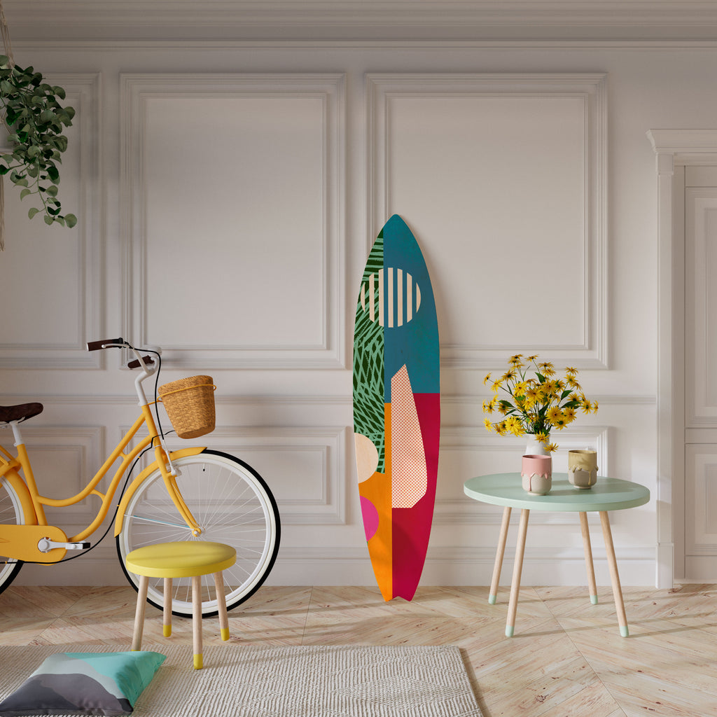 VIVID VIBES Surfboard Decorative Panel