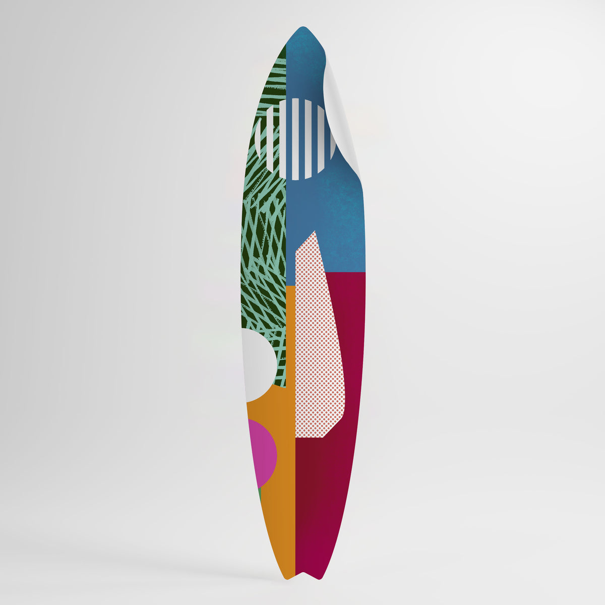 VIVID VIBES Peel and Stick Surfboard Sticker