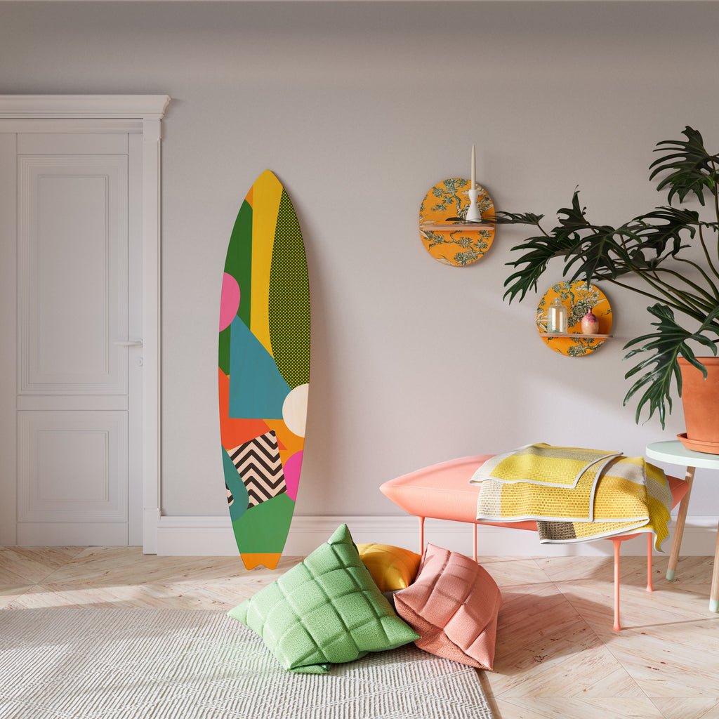 RADIANT HUES Surfboard Decorative Panel
