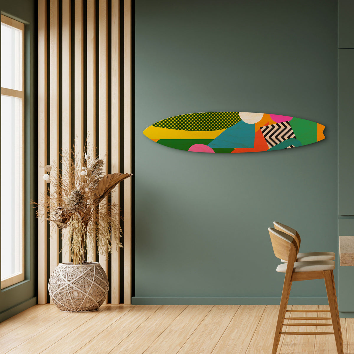 RADIANT HUES Surfboard Decorative Panel