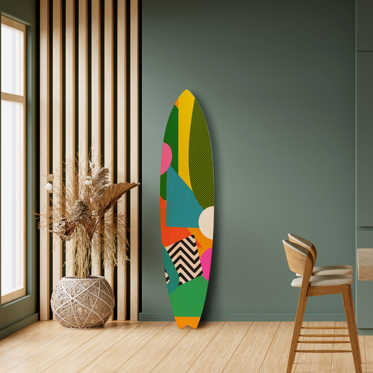 RADIANT HUES Surfboard Decorative Panel