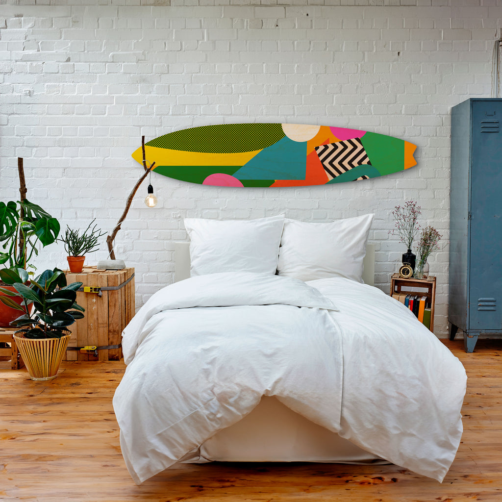 RADIANT HUES Surfboard Decorative Panel