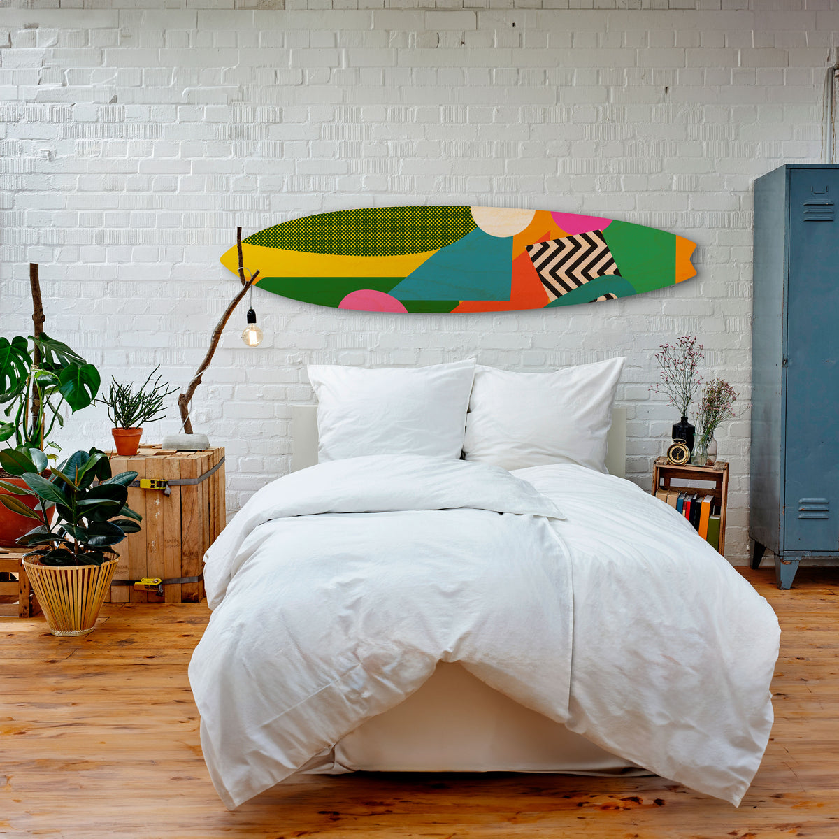 RADIANT HUES Surfboard Decorative Panel