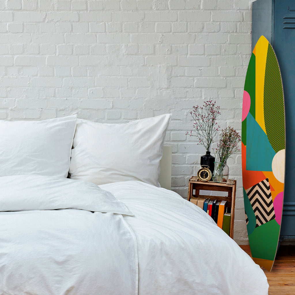 RADIANT HUES Surfboard Decorative Panel