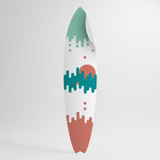 MORNING BREAK Peel and Stick Surfboard Sticker