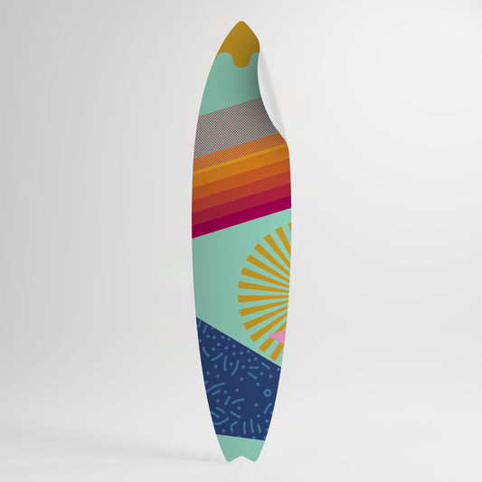 DAYBREAK BLISS Peel and Stick Surfboard Sticker