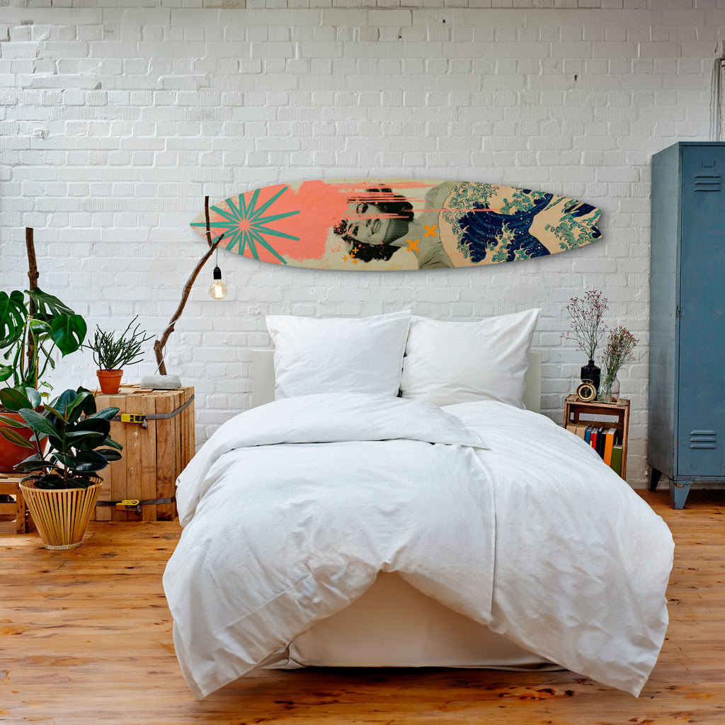 KANAGAWA BEAUTY Surfboard Decorative Panel