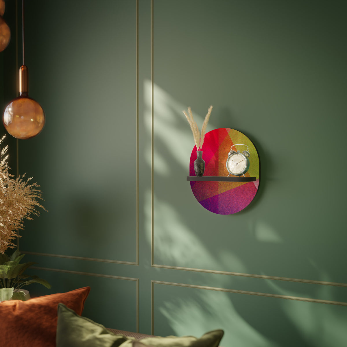 VIVID GEOMETRY Art Shelf