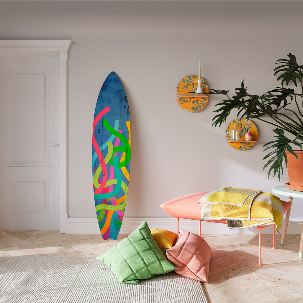 STREAMER TANGLE Surfboard Decorative Panel