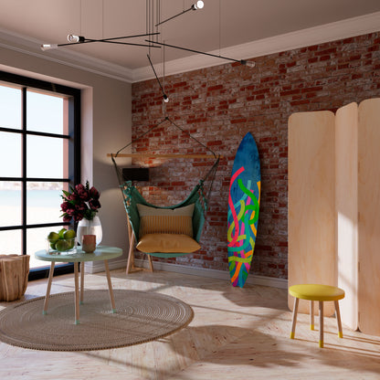 STREAMER TANGLE Surfboard Decorative Panel
