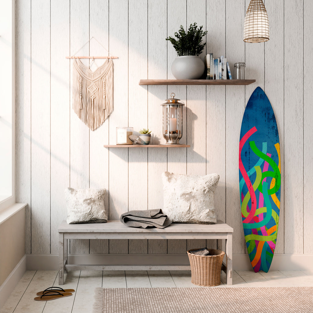 STREAMER TANGLE Surfboard Decorative Panel