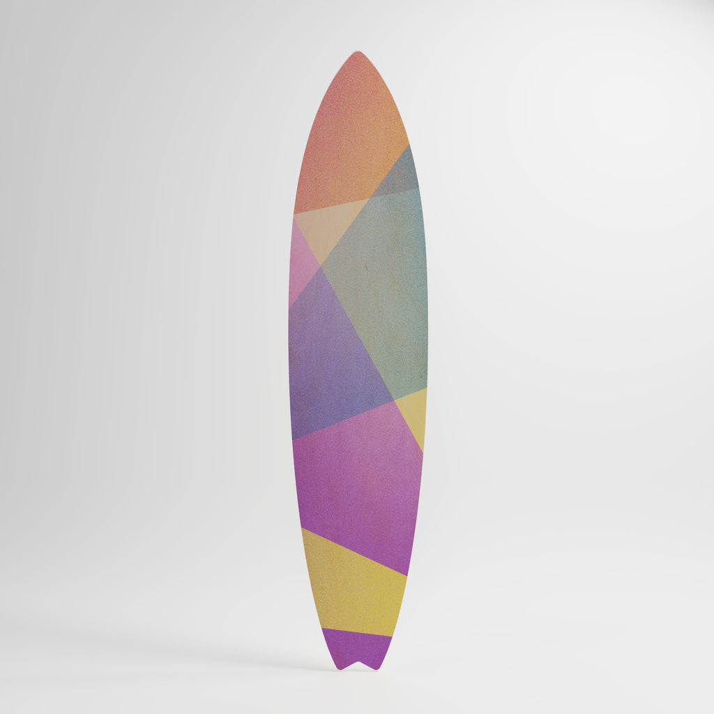 BRIGHT GEOMETRY Surfboard Decorative Panel