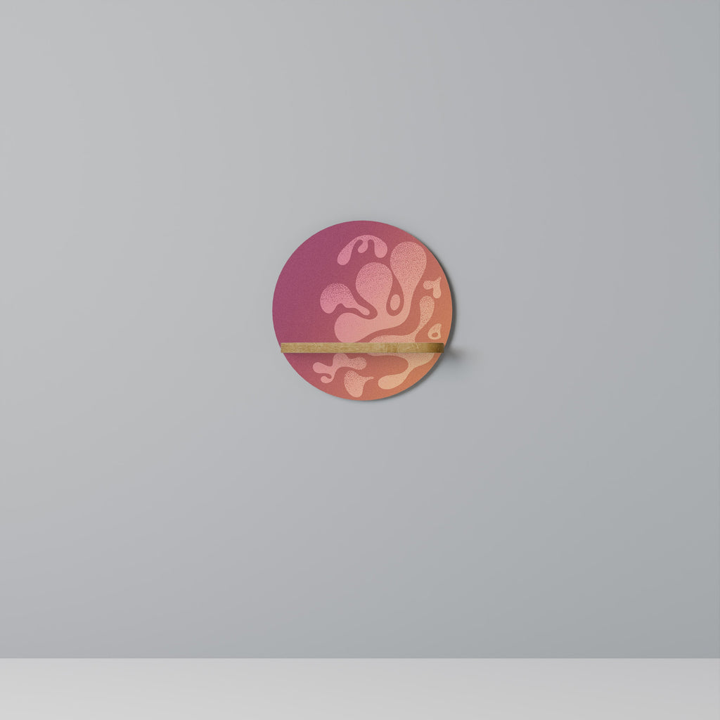 Étagère ronde effet chêne IRREGULAR PINK