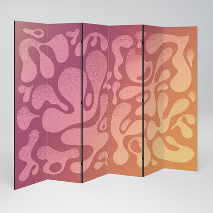 IRREGULAR PINK 6-Panel Room Divider