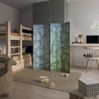 IRREGULAR BLUE 4-Panel Room Divider