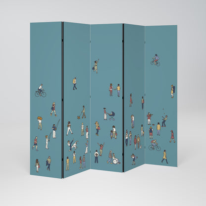 COLLECTIVE STREAM 5-Panel Room Divider