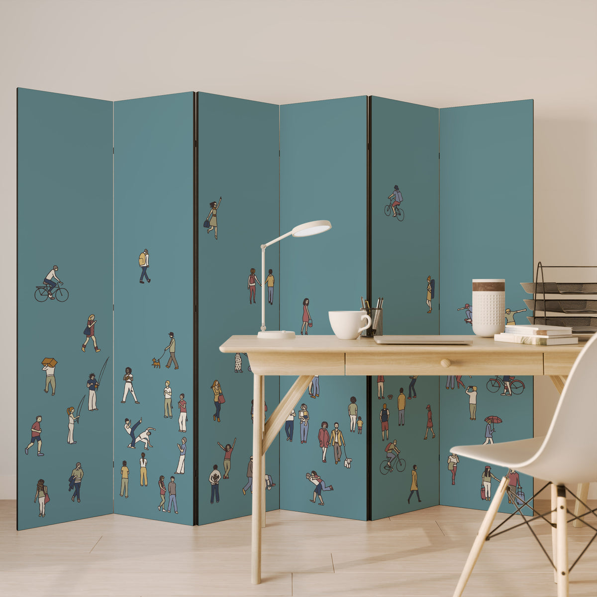 COLLECTIVE STREAM 6-Panel Room Divider