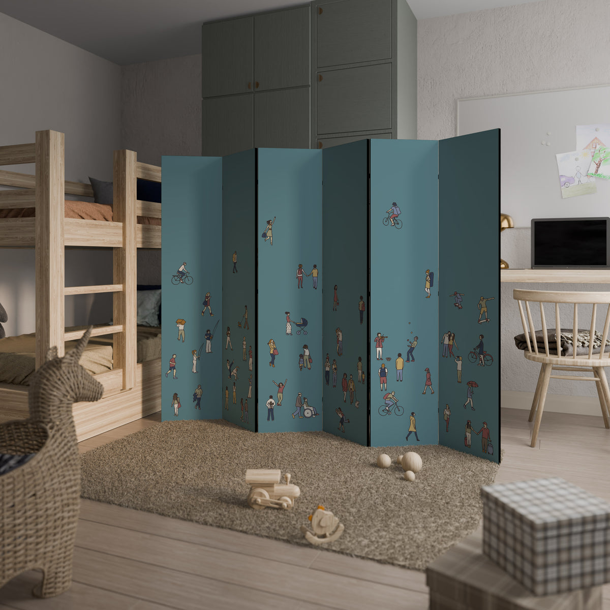 COLLECTIVE STREAM 6-Panel Room Divider