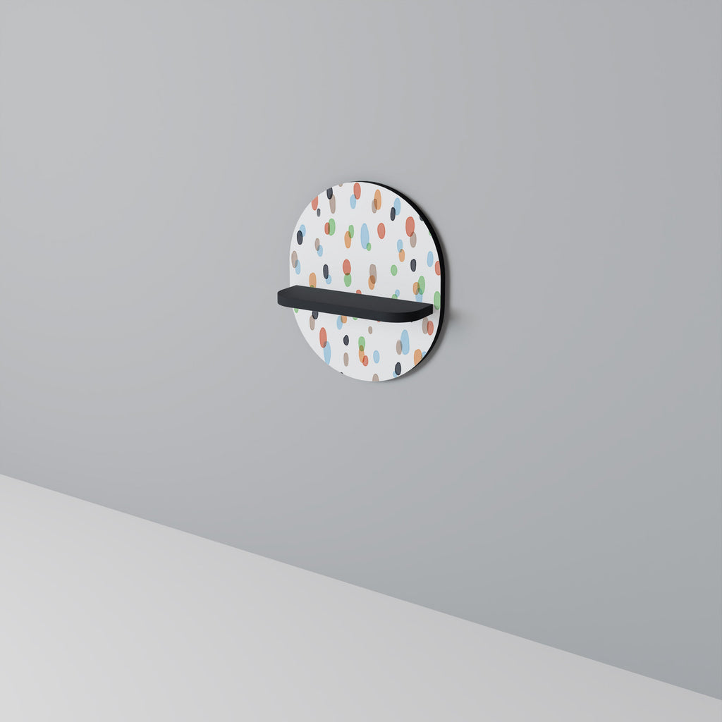 Étagère d'art ovale ENERGETIC SPOTS en finition noire