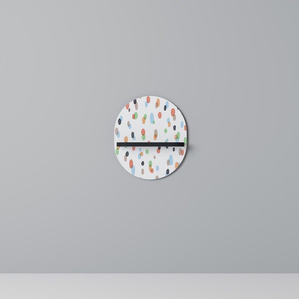 Étagère d'art ovale ENERGETIC SPOTS en finition noire