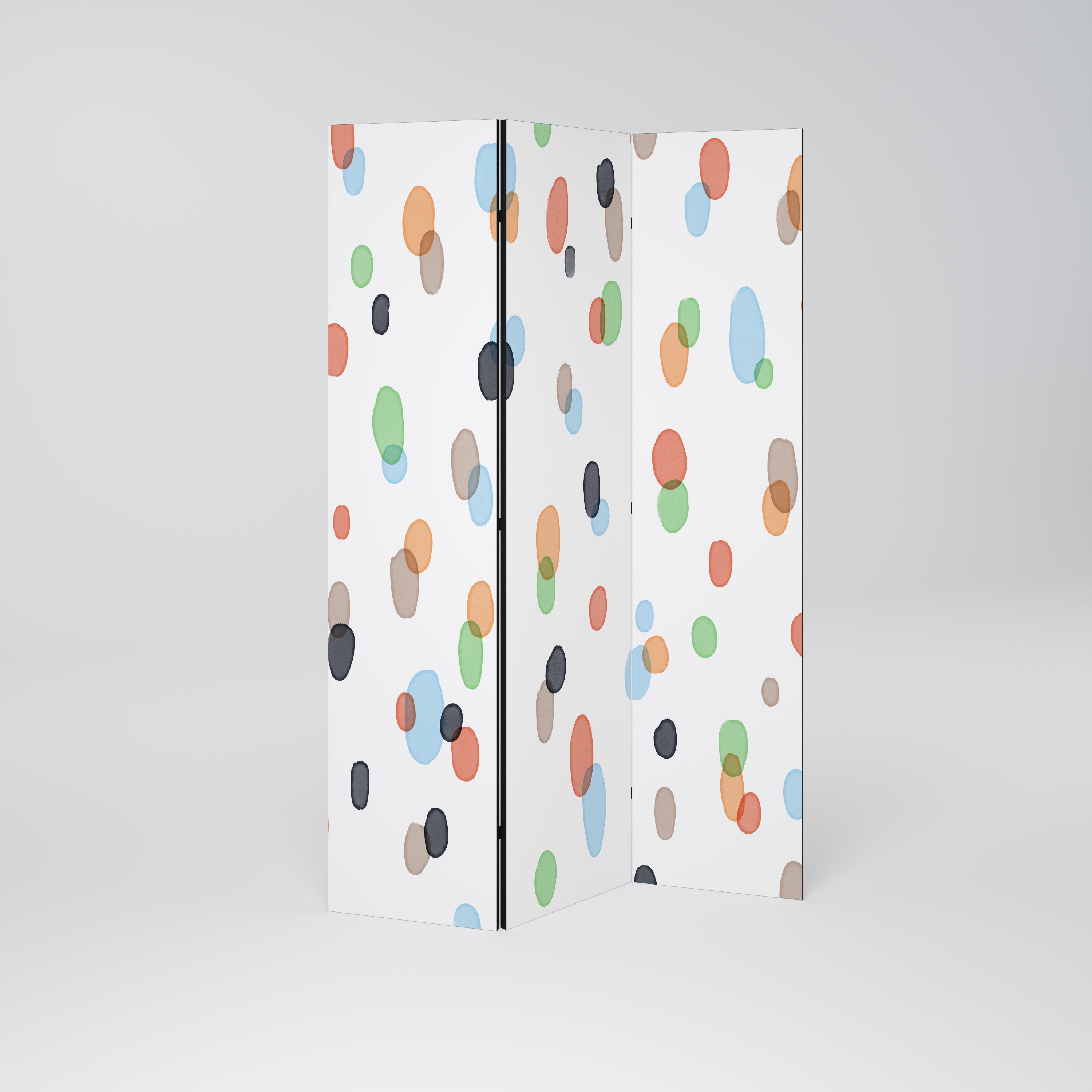 ENERGETIC SPOTS Decorative 3-Panel Room Divider