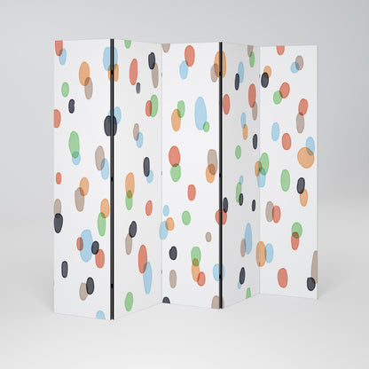 ENERGETIC SPOTS 5-Panel Room Divider