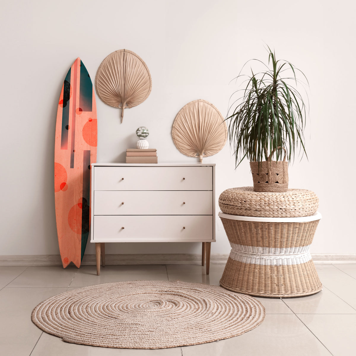 BLUSHED SPECTRUM Surfboard Decorative Panel