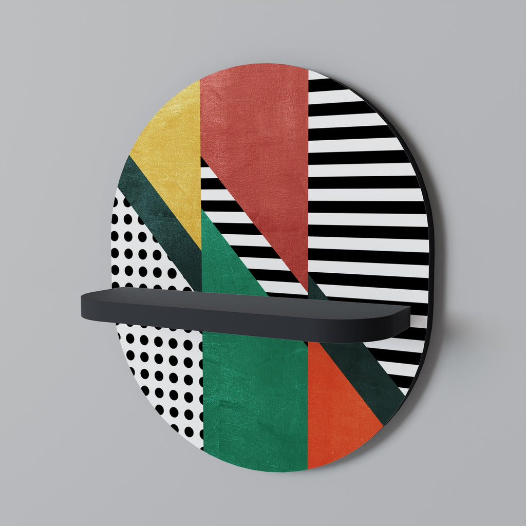 Étagère d'art ovale MAKESHIFT ARTISTRY en finition noire