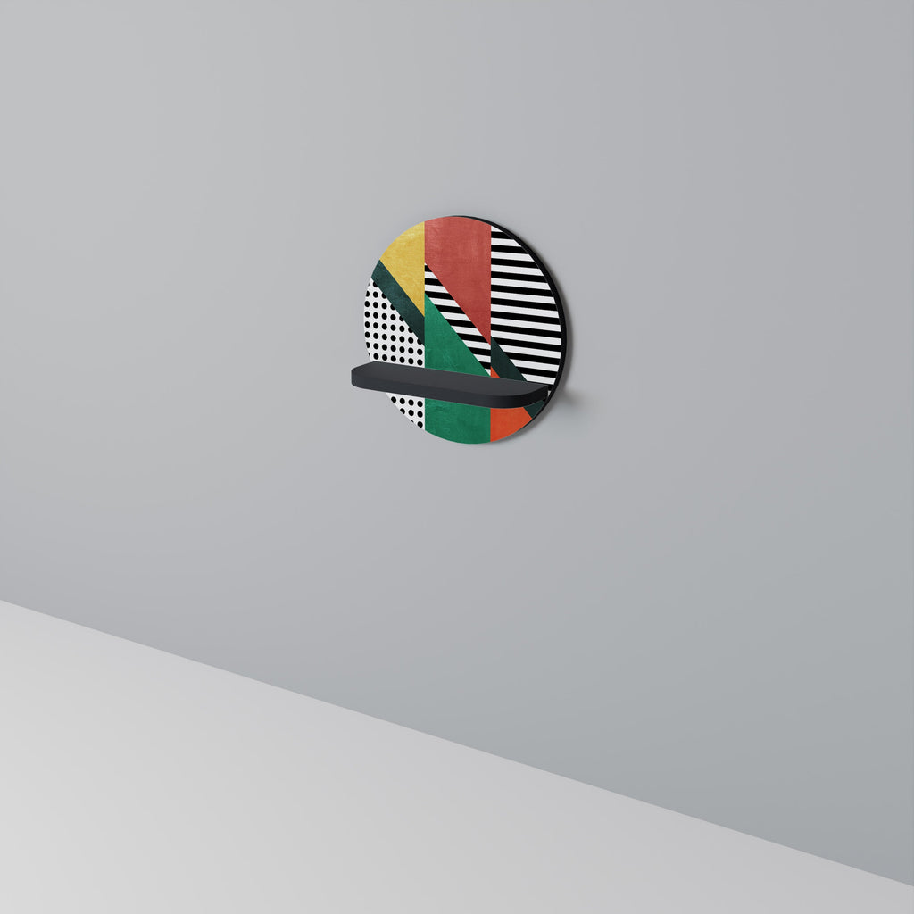 Étagère ronde MAKESHIFT ARTISTRY en finition noire