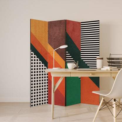 MAKESHIFT ARTISTRY 4-Panel Room Divider