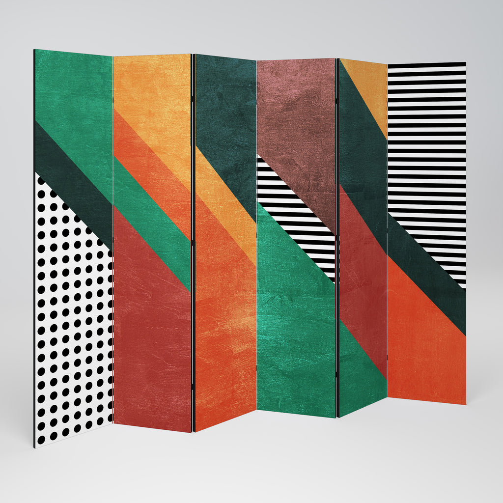 MAKESHIFT ARTISTRY 6-Panel Room Divider